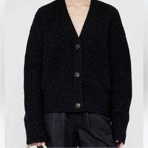 Anine Bing Maxwell Cardigan in Black - XS